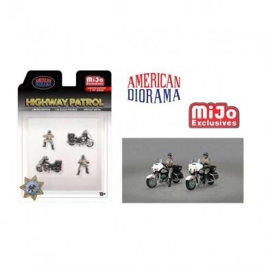 PRE-ORDER American Diorama Modeliukas Highway Patrol, various
