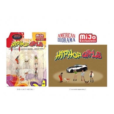 PRE-ORD3R American Diorama Figūrėlės Hip Hop Girls Figure set, various (Car Not Included !!)