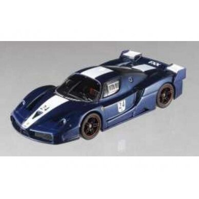 PRE-ORD3R Hotwheels Elite Modeliukas 1/43 2006 Ferrari FXX, Tour de France blue with white stripes (Limited Edition). Special Elite series with all official FXX liveries by Ferrari. In special FXX packaging