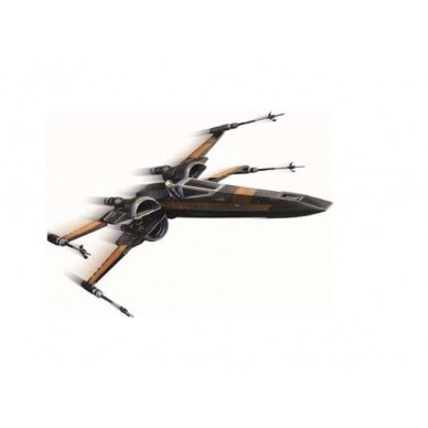 PRE-ORD3R Hotwheels Elite Modeliukas Star Wars *The Force Awakens* Poe's X-Wing Fighter (around 15cm). With Great Elite Details and Moving Parts.