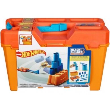 Mattel Hotwheels Trąsa/Garažas Hotwheels Track Builder Barrel Box