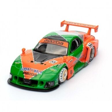 PRE-ORD3R Inno64 LBWK Mazda RX7 (FD3S) LB Super Silhouette, green/orange