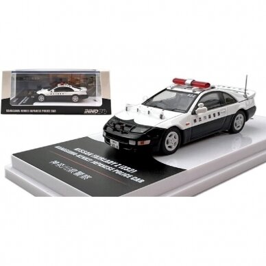 PRE-ORD3R Inno64 Modeliukas Nissan Fairlady Z Z32 *Japanse Police Car*, white/black