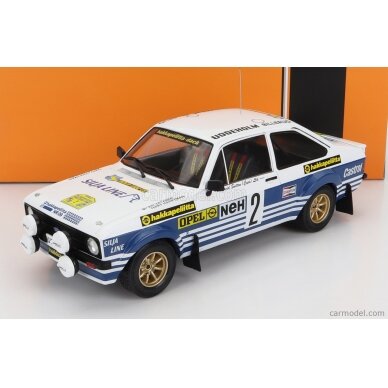 PRE-ORD3R IXO Models 1/18 1982 Ford Escort MK II RS 1800 #2 Rally Schweden, A.Vatanen/T.Harryman