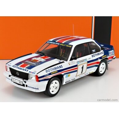 PRE-ORD3R IXO Models Modeliukas 1/18 1982 Opel Ascona B 400 Rothmans Opel Rally Team #1 W.Röhrl/C.Geistdörf...