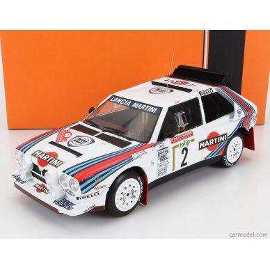 PRE-ORD3R IXO Models 1/18 1986 Lancia Delta S4 #2 Rally San Remo with extra lights Alen/Kivimaki, white