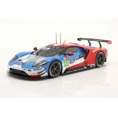 IXO Models Modeliukas 1/18 2019 Ford GT #68 24hrs Le Mans Bourdais/Hand/Muller, red/white/blue