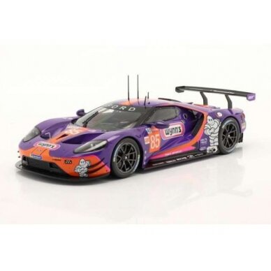 IXO Models Modeliukas 1/18 2019 Ford GT #85 24hrs Le Mans Keating/Bleekemolen/Fraga, purple/orange