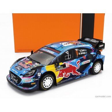 PRE-ORD3R IXO Models 1/18 2023 Ford Puma Rally WRC1 sweden #8 O. Tanak/M. Jarveoja, blue/red/yellow