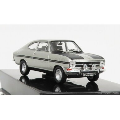 PRE-ORD3R IXO Models 1/43 1966 Opel Kadett B Coupe Rally, silver/black