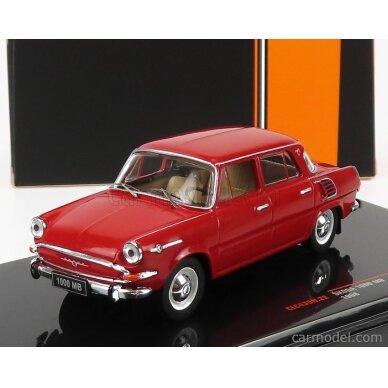 PRE-ORD3R IXO Models Modeliukas 1/43 1968 Skoda 1000 MB, red