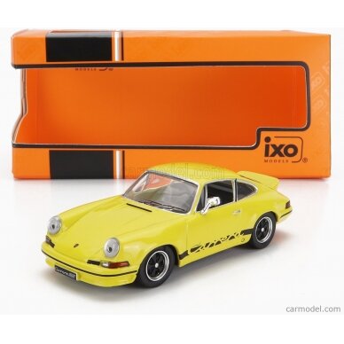 PRE-ORD3R IXO Models Modeliukas 1/43 1973 Porsche 911 Carrera RS 2.7, yellow/black magic