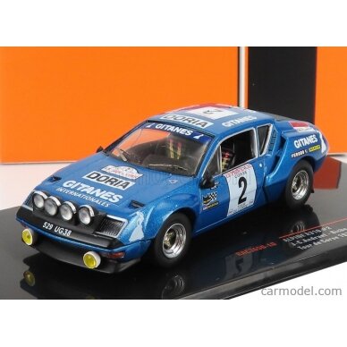 PRE-ORD3R IXO Models 1/43 1976 Alpine A310, #2 J-C.Andruet/Biche Gitanes Tour de Corse, blue