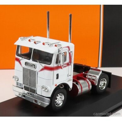 PRE-ORD3R IXO Models Modeliukas 1/43 1976 Freightliner COE, white/red