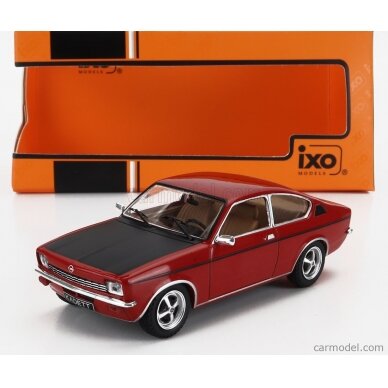 PRE-ORD3R IXO Models Modeliukas 1/43 1976 Opel Kadett C Coupe SR, red/black