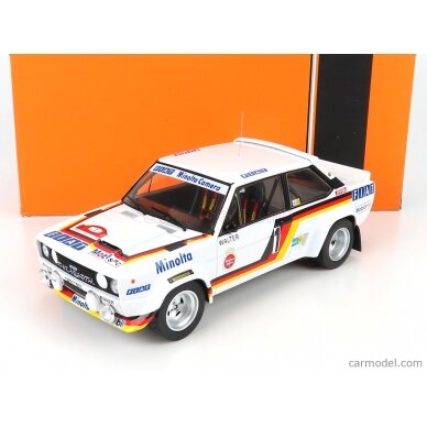 PRE-ORD3R IXO Models Modeliukas 1/43 1979 Fiat 131 Abarth No. 3 Fiat UK Rally WM RAC Rally W. Rohrl C. Geis...