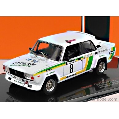 PRE-ORD3R IXO Models 1/43 1986 Lada 2105 VFTS #8 V.Blahna/P.Schovanek Rallye Valašskaá Zima, white