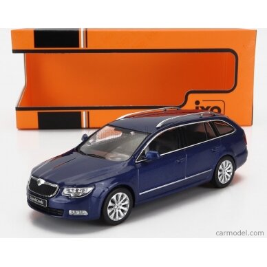 PRE-ORD3R IXO Models Modeliukas 1/43 2008 Skoda Superb II 3T, metallic blue