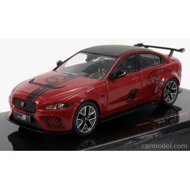 PRE-ORD3R IXO Models Modeliukas 1/43 2018 Jaguar XESV Project 8, red