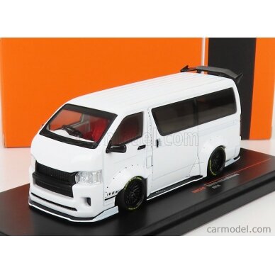 PRE-ORD3R IXO Models 1/43 2018 Toyota Hiace Widebody, metallic white