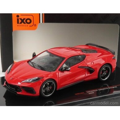 PRE-ORD3R IXO Models Modeliukas 1/43 2020 Chevrolet Corvette C8, red