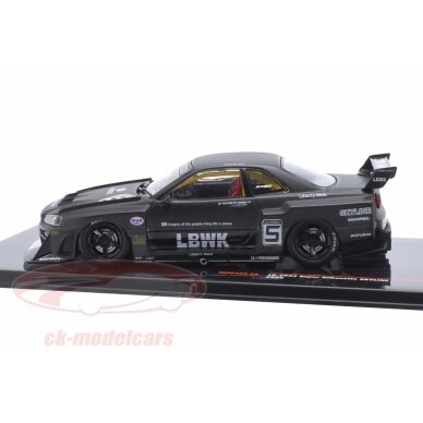 IXO Models Modeliukas 1/43 2020 Nissan LB-ER34 Super Silhouette Skyline, black