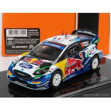 PRE-ORD3R IXO Models 1/43 2021 Ford Fiesta WRC #16 A. Fourmaux/R. Jamoul Rally Portugal, white/blue