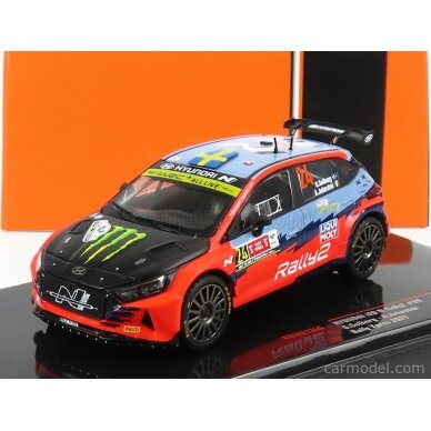 PRE-ORD3R IXO Models 1/43 2021 Hyundai i20 N Rally 2 #24 O. Solberg/A. Johnston Rally WM Rally Y...