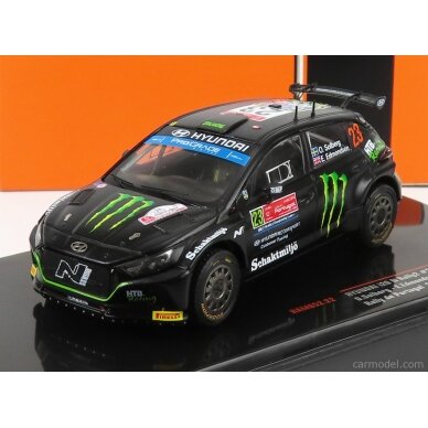 PRE-ORD3R IXO Models 1/43 2022 Hyundai I20 N Rally 2 #23 O.Solberg/ E. Edmondson Monster Rally W...