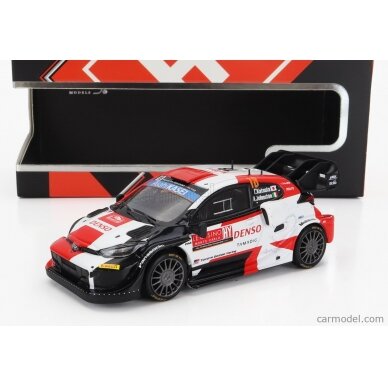 PRE-ORD3R IXO Models 1/43 Toyota GR Yaris Rally1 #1 WRC Rally Monte Carlo, white/red/black