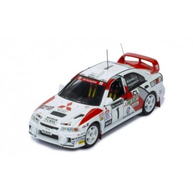 PRE-ORD3R IXO Models Modeliukas 1997 Mitsubishi Lancer Evo IV #1 Rally WM RAC Rally 25th Anniversary Editio...