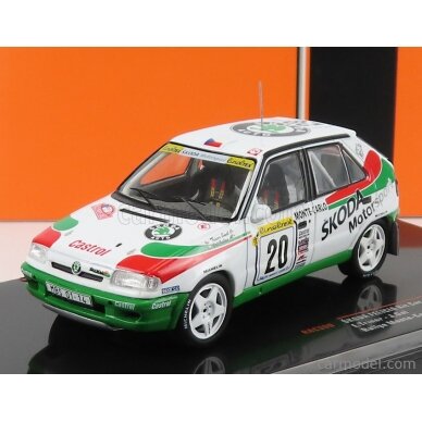 PRE-ORD3R IXO Models 1997 Skoda Felicia Kit Car No.20 Rally Monte Carlo Triner/Gal, white/green