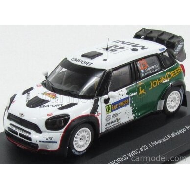 PRE-ORD3R IXO Models 2013 Mini John Cooper Works WRC #23 Rally Sweden Nikara/Kalliolepo, green/white