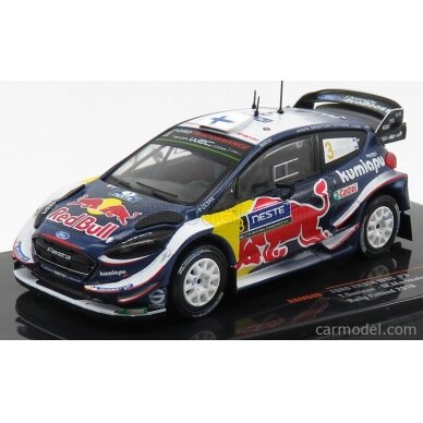 PRE-ORD3R IXO Models Modeliukas 2018 Ford Fiesta RS WRC #5 Suninen/Salminen Rallye Monza, blue/red