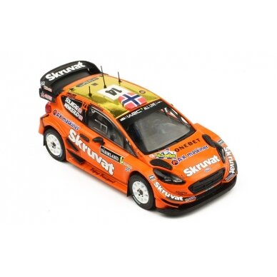 IXO Models Modeliukas 2018 Ford Fiesta WRC #14 Solberg/Menkerud Rallye WM Schweden, orange