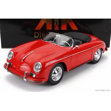 PRE-ORD3R KK Scale Modeliukas 1/12 1955 Porsche 356 A Speedster, red