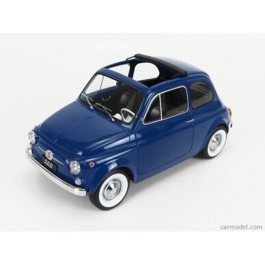 PRE-ORD3R KK Scale Modeliukas 1/12 1968 Fiat 500, blue