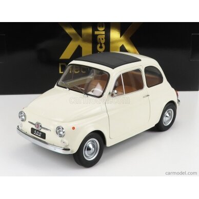 PRE-ORD3R KK Scale Modeliukas 1/12 1968 Fiat 500, creme