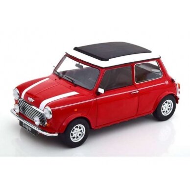 PRE-ORD3R KK Scale Modeliukas 1/12 Mini Cooper Sunroof, red/white