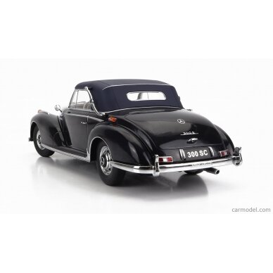 PRE-ORD3R KK Scale Modeliukas 1/18 1957 Mercedes Benz 300 SC W188 Cabrio Softtop, dark blue