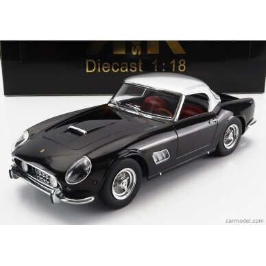 PRE-ORD3R KK Scale Modeliukas 1/18 1960 Ferrari 250 GT Califonia Spyder, black/silver