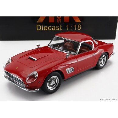 PRE-ORD3R KK Scale Modeliukas 1/18 1960 Ferrari 250 GT Califonia Spyder *US-Version*, red