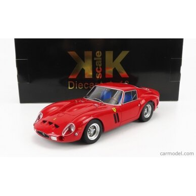 PRE-ORD3R KK Scale Modeliukas 1/18 1962 Ferrari 250 GTO, red