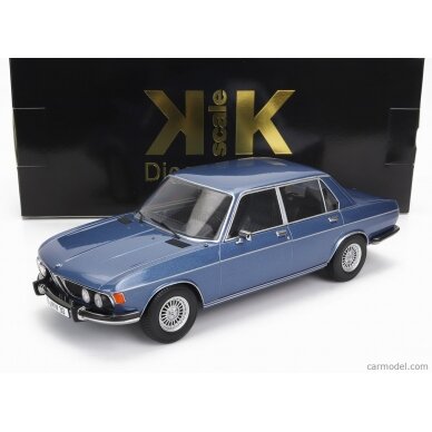 PRE-ORD3R KK Scale Modeliukas 1/18 1971 BMW 3.0S E3 2 Series, blue metallic