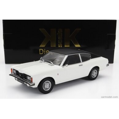PRE-ORD3R KK Scale 1/18 1971 Ford Taunus GT with vinyl roof, white/black