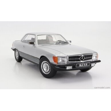 PRE-ORD3R KK Scale Modeliukas 1/18 1973 Mercedes 450 SLC C107, silver