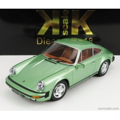 PRE-ORD3R KK Scale Modeliukas 1/18 1978 Porsche 911 Coupe, light green metallic