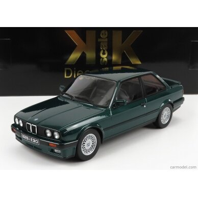 PRE-ORD3R KK Scale Modeliukas 1/18 1987 BMW 325i E30M-Package, dark green metallic