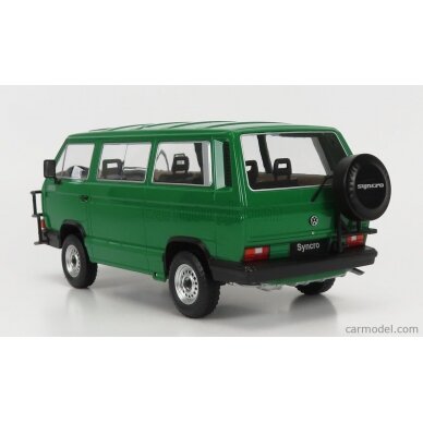 PRE-ORD3R KK Scale Modeliukas 1/18 1987 Volkswagen Bus T3 Syncro Jagdwagen, green