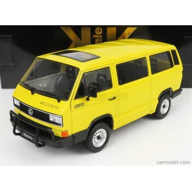 PRE-ORD3R KK Scale Modeliukas 1/18 1987 Volkswagen Bus T3 Syncro, yellow